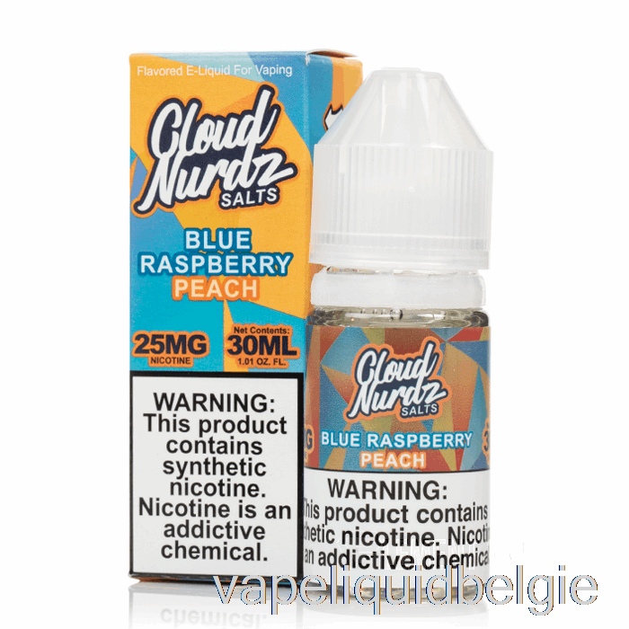 Vape Vloeibare Blauwe Frambozenperzik - Wolk Nurdz-zouten - 30 Ml 25 Mg